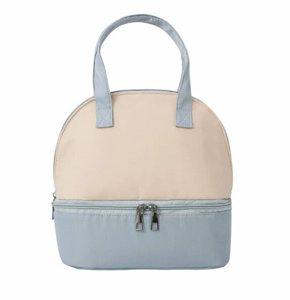 Hot style portable thermal insulation and cold insulation bottle bag for going out (rice with blue)