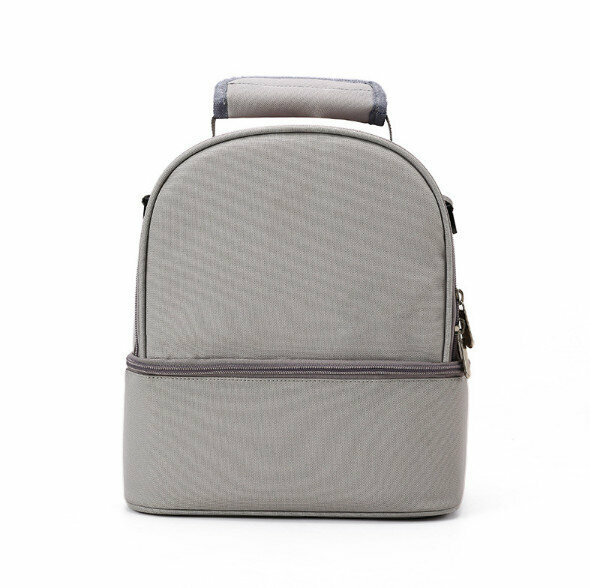 Popular double-layer breast milk preservation backpack (grey)