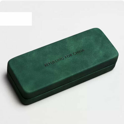 Popular glasses storage box (JH dark green-comes with lens cloth)