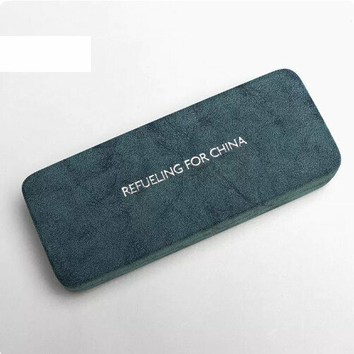 Popular glasses storage box (frosted blue-comes with lens cloth)