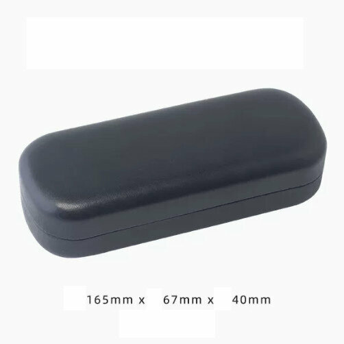 Popular glasses storage box (classic black - free lens cloth)