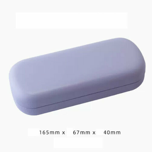 Popular glasses storage box (purple-comes with lens cloth)
