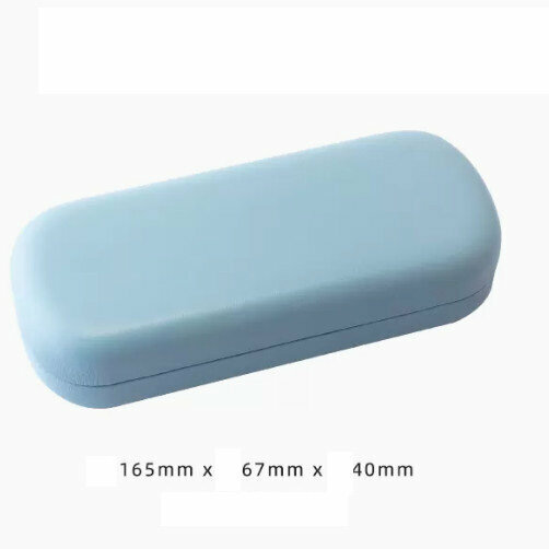 Popular glasses storage box (blue-gray-comes with lens cloth)