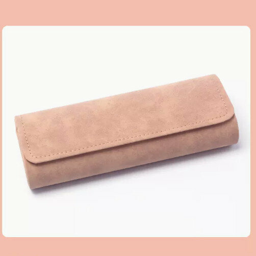 Popular glasses storage box (pink (comes with lens cloth))