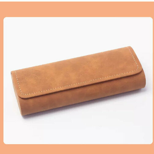 Popular glasses storage box (orange (comes with lens cloth))