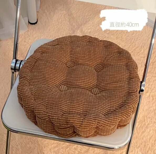 Hot Recommended Office Thickened Chair Cushion (Round-Brown)