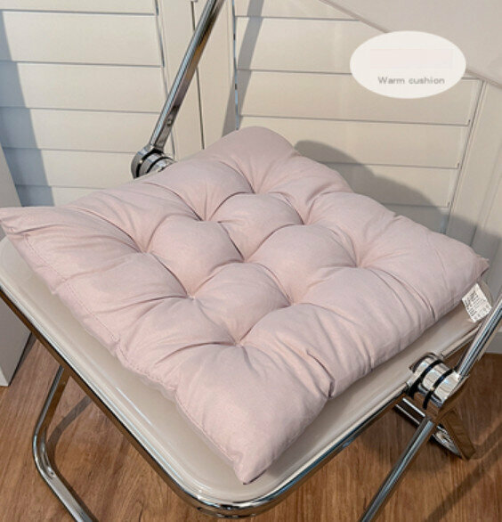 Hot recommended office thickened chair cushion (square-light gray) [size: 40*40cm]