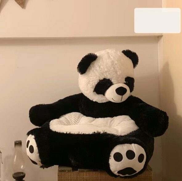 New bedroom floor cushion integrated tamat mat (Panda) [size: 60*45cm]
