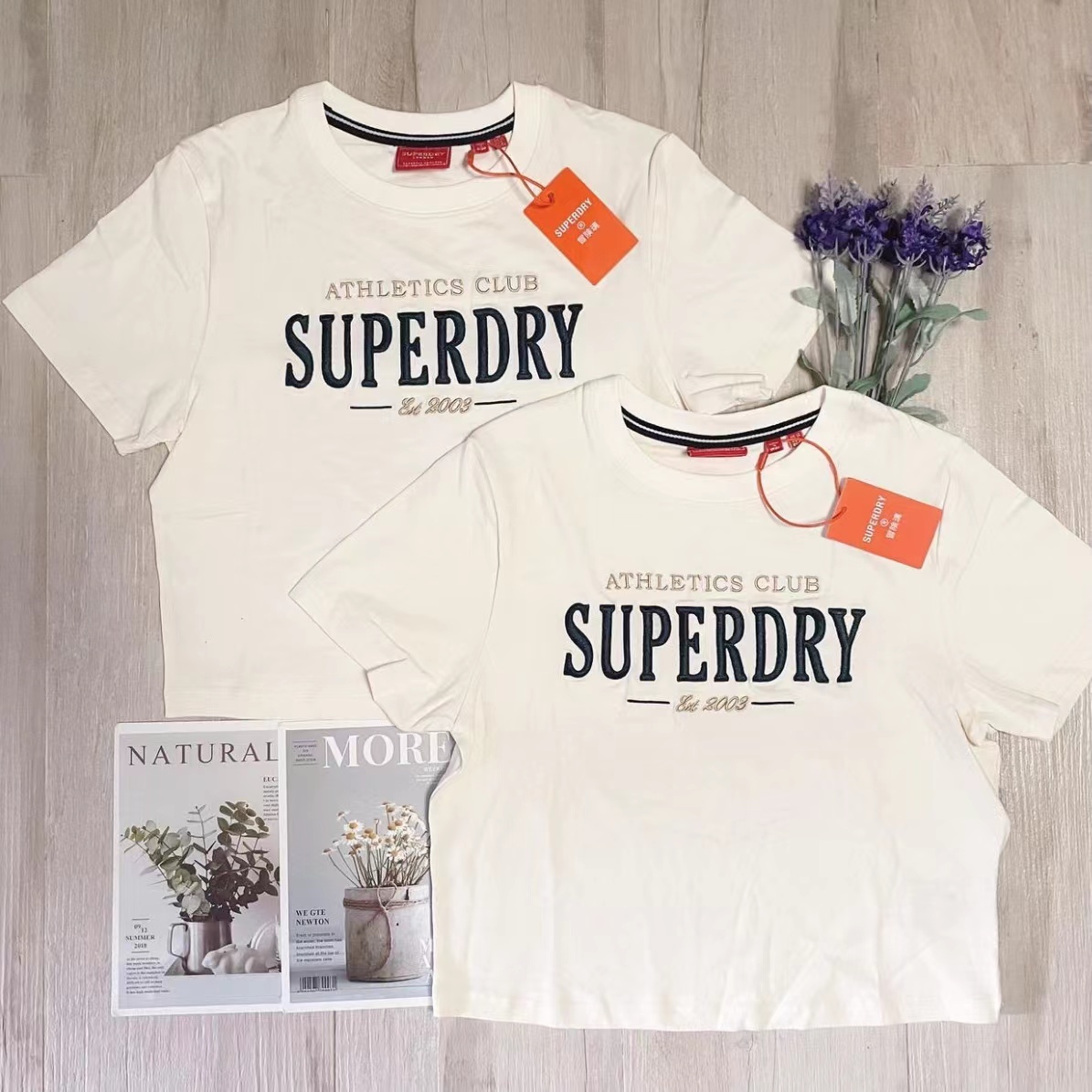 SUPERDRY LOGO CROP TEE
