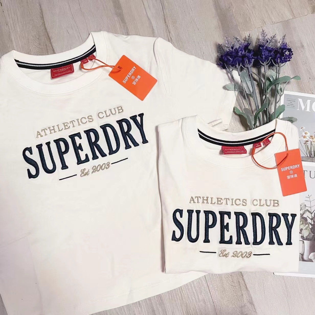 SUPERDRY LOGO CROP TEE
