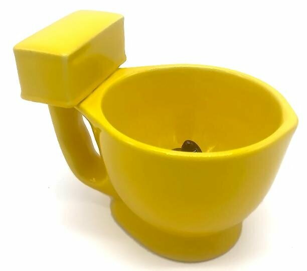 Hotly recommended personalized poop ceramic water cup - (yellow toilet cup)