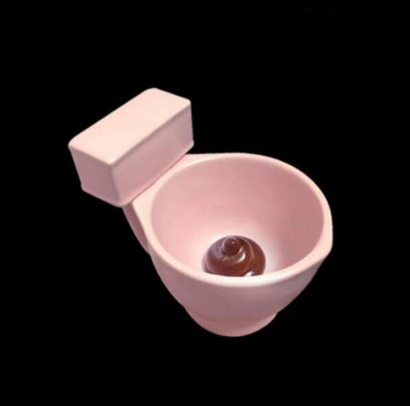 Hotly recommended personalized poop ceramic water cup - (pink toilet cup)