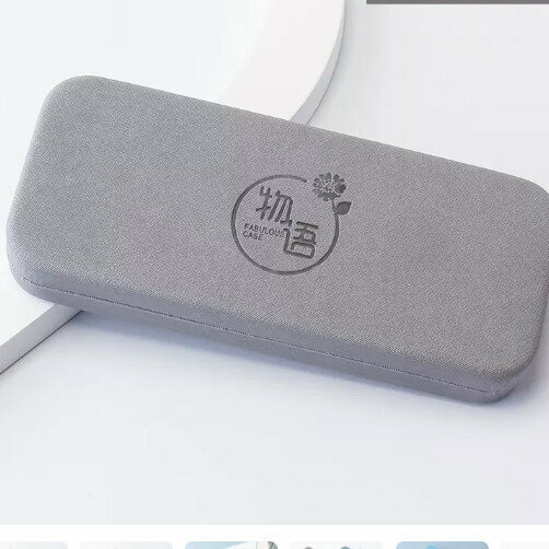 Hot recommended glasses storage box (temperament gray (comes with lens cloth))