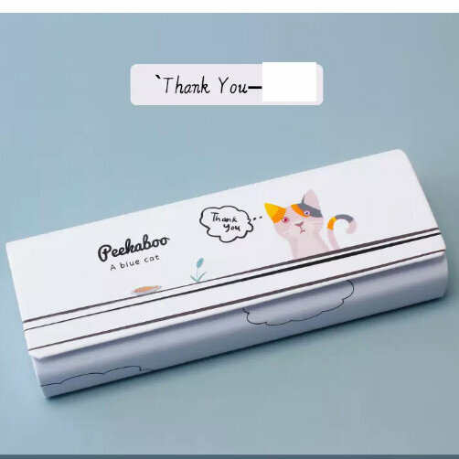 Hot recommended glasses storage box (thank you-cat (comes with lens cloth))