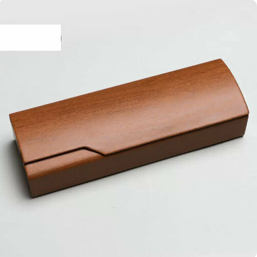 Hot recommended glasses storage box (JH wood grain-red brown (glasses cloth included))