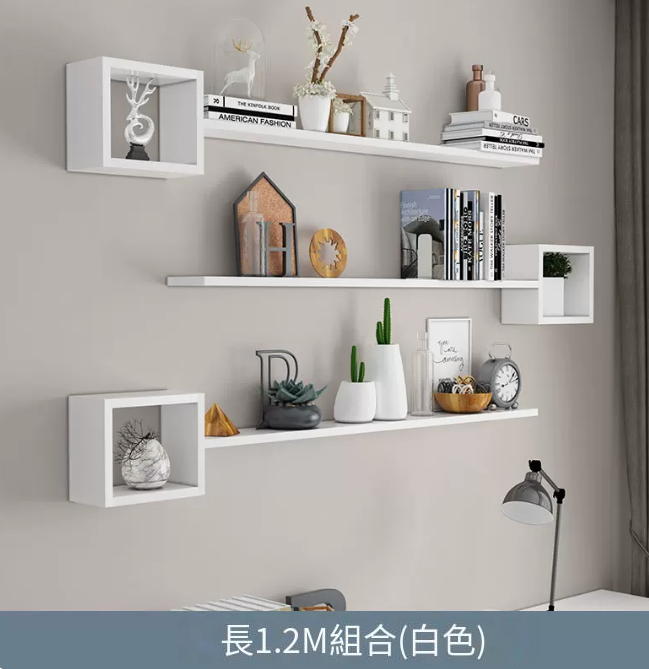 Popular creative storage rack (Package A 1.2 meters, three layers white)