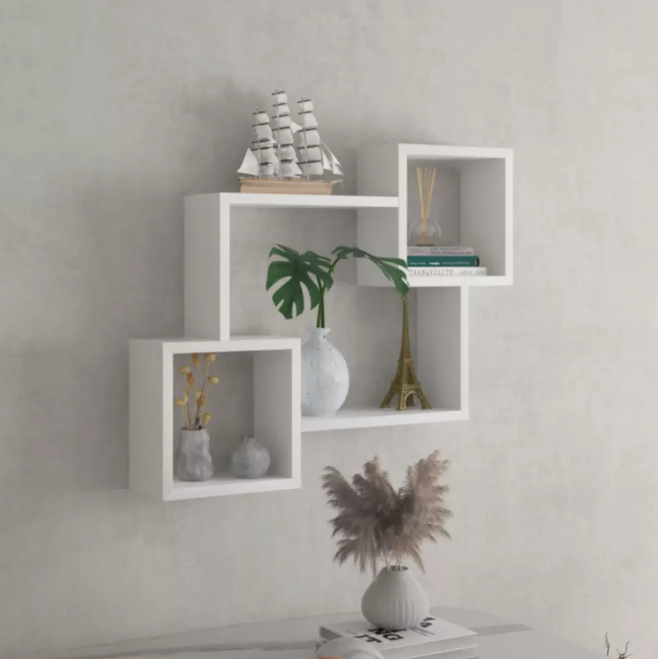 New creative wall shelf (single product white)