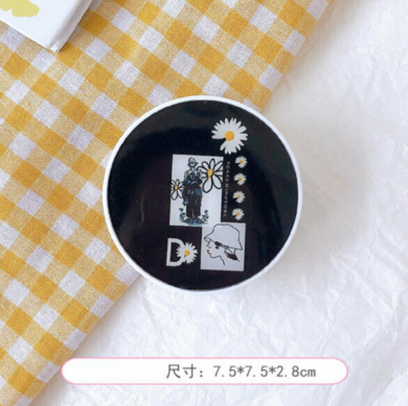 New portable contact lens storage box (white box with cap - round)
