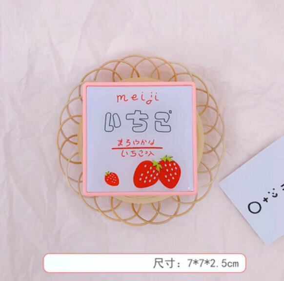 New portable contact lens storage box (red strawberry-square)