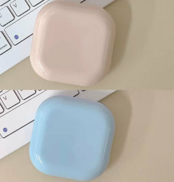New simple and portable contact lens storage box (pink*1+blue*1)