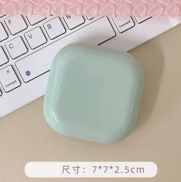 New simple and portable contact lens storage box (green)