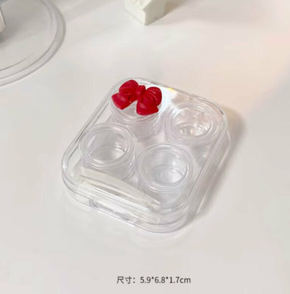 New simple and portable contact lens storage box (transparent color)