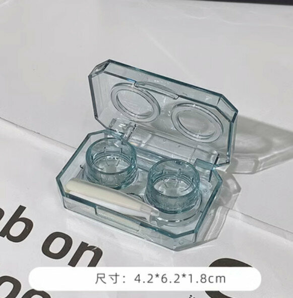 New portable contact lens storage box (green)