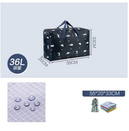 New quilt clothing organizer bag (waterproof fabric-picnic holiday-medium size 36L)