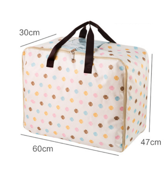 Hot Selling Quilt Clothes Organizing Bag (Waterproof Thickened Fabric-Four Leaf Clover Extra Large 84L)