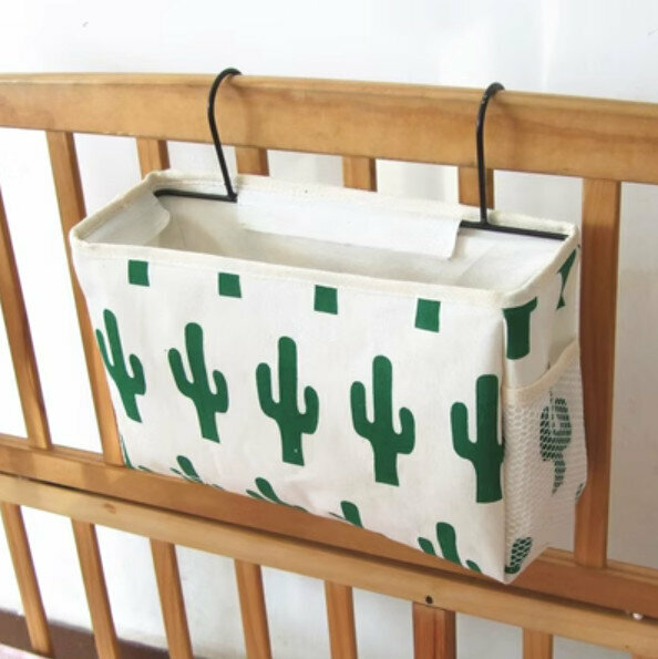 Hot selling wrought iron storage hanging bag with hook [Cactus] [Specification: 30*12*20cm]