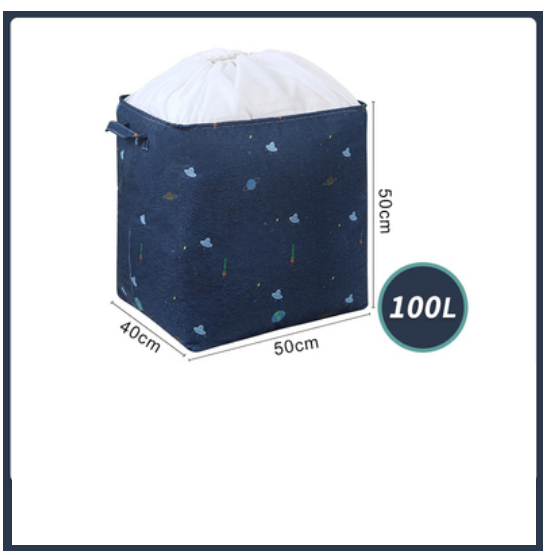 Hot Selling Quilt Clothes Organizing Bag (Big Mike [100L] Light Color Interstellar Thickened Polyester Cotton Material)