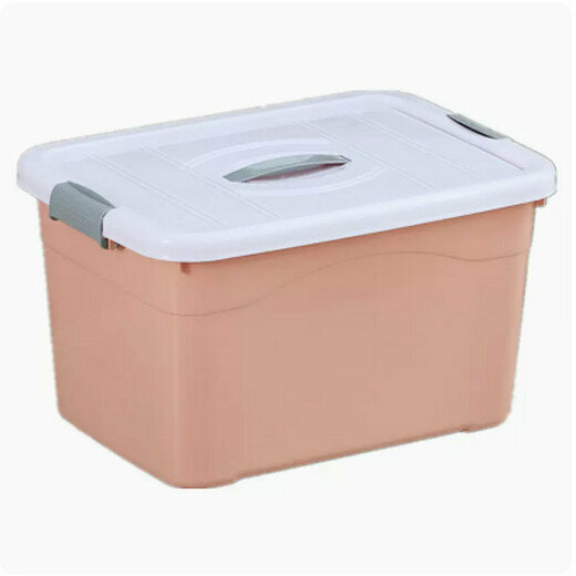 Hot selling thickened transparent plastic storage box (pack of three [15L+25L+35L] Nordic powder)