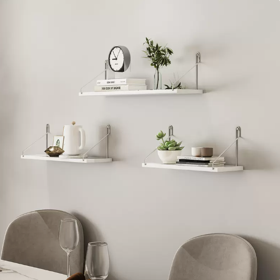 Hot selling wall partition storage rack (40cm+50cm+60cm package white)