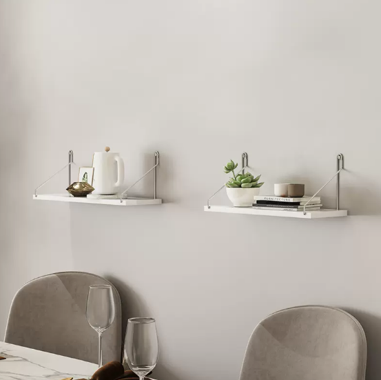 Hot selling wall partition storage rack (60cm+60cm package white)
