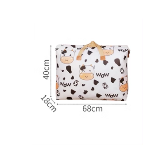 Hot Selling Cotton Bedding Clothing Organizing Bag (Cow Style-55L)