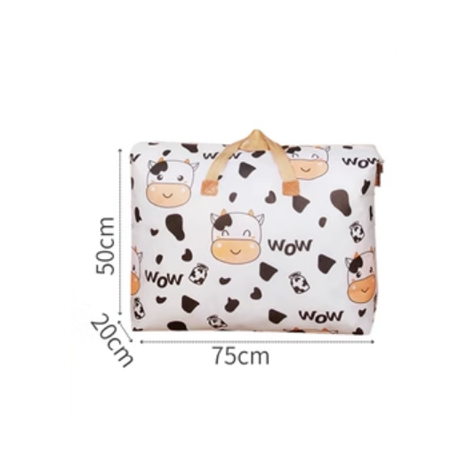 Hot Selling Cotton Bedding Clothing Organizing Bag (Cow Style-85L)