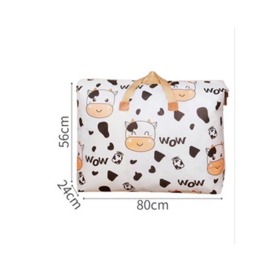 Hot Selling Cotton Bedding Clothing Organizing Bag (Cow Style-125L)