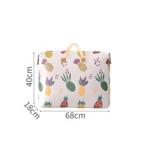Hot Selling Cotton Bedding Clothing Organizing Bag (Pineapple Style-55L)
