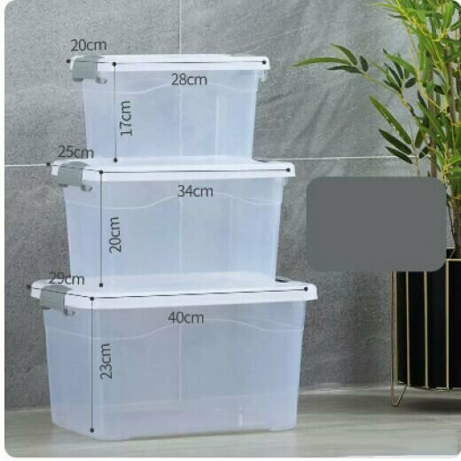 Hot-selling sundries storage box (transparent model [large, medium, small three-piece set])