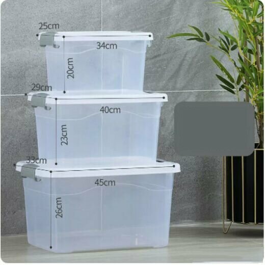 Hot-selling sundries storage box (transparent model [larger, large, medium three-piece set])