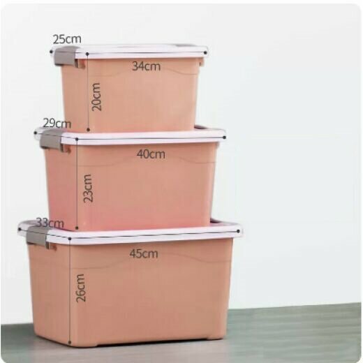 Hot selling sundries storage box (pink [larger, large, medium three-piece set])