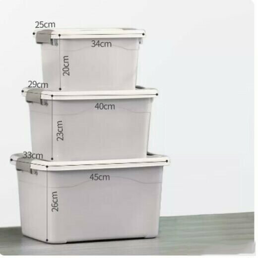 Hot-selling sundries storage box (grey [big one, large, medium three-piece set])