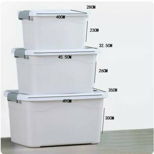 Hot-selling sundries storage box (grey [extra large, one large, large three-piece set])