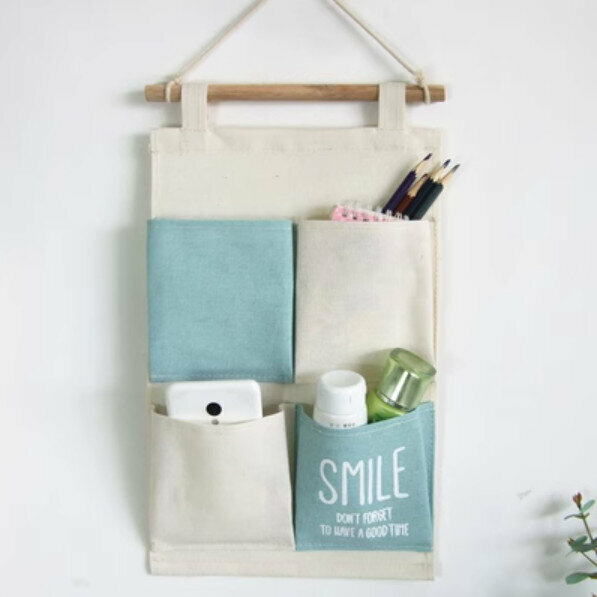 Popular wall-mounted fresh storage bag [blue] [specifications: 24*38cm]