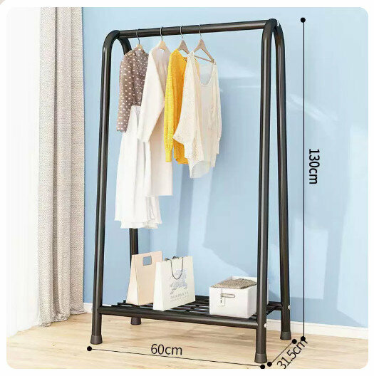Hot style clothes drying rack [60cm-black single layer mesh] (size: 60*31.5*130CM)