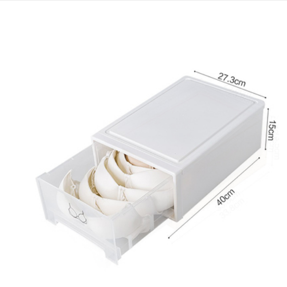 Popular home drawer storage box (pure white - underwear box [extra large])