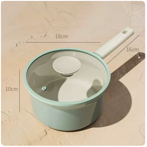 爆款陶瓷輔食熱牛奶電磁爐專用小奶鍋不粘鍋18cm