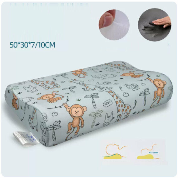 Popular memory foam pillow core plus pillowcase [5030 bamboo charcoal knitted zoo (pillow core + inner cover + pillowcase) single pack]