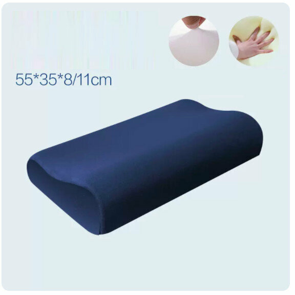 Hotly recommended memory foam pillow core and pillowcase [5535 crystal velvet navy (pillow core + inner cover + pillowcase) single pack]
