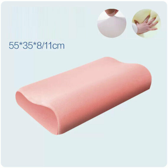 Hotly recommended memory foam pillow core plus pillowcase [5535 crystal velvet pink (pillow core + inner cover + pillowcase) single pack]